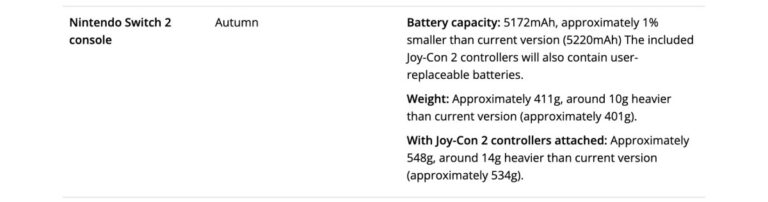 Nintendo donne à la Switch 2 une batterie remplaçable par l&rsquo;utilisateur