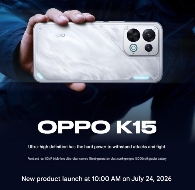 Oppo K15 sera lancé la semaine prochaine avec une batterie de 8 000 mAh et un ventilateur de refroidissement intégré