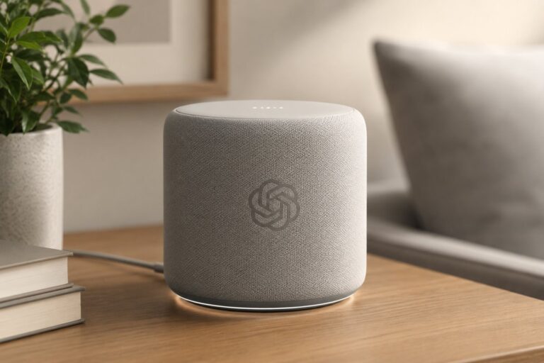 Plus de détails sur la surface des enceintes intelligentes d&rsquo;OpenAI