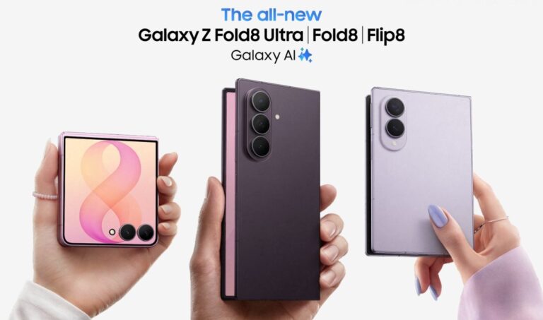 Récapitulatif de la couverture des séries Samsung Galaxy Fold8 et Z Flip8