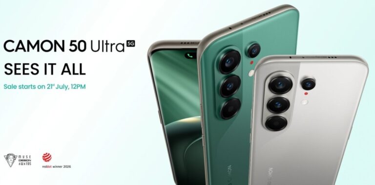 Tecno Camon 50 Ultra lancé en Inde