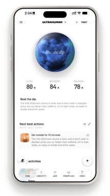 Ultrahuman révise son application avec des mises à jour de statut et des suggestions en un coup d&rsquo;œil