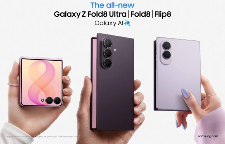Voici la répartition des prix de la série Galaxy Z Fold8 et du Z Flip8