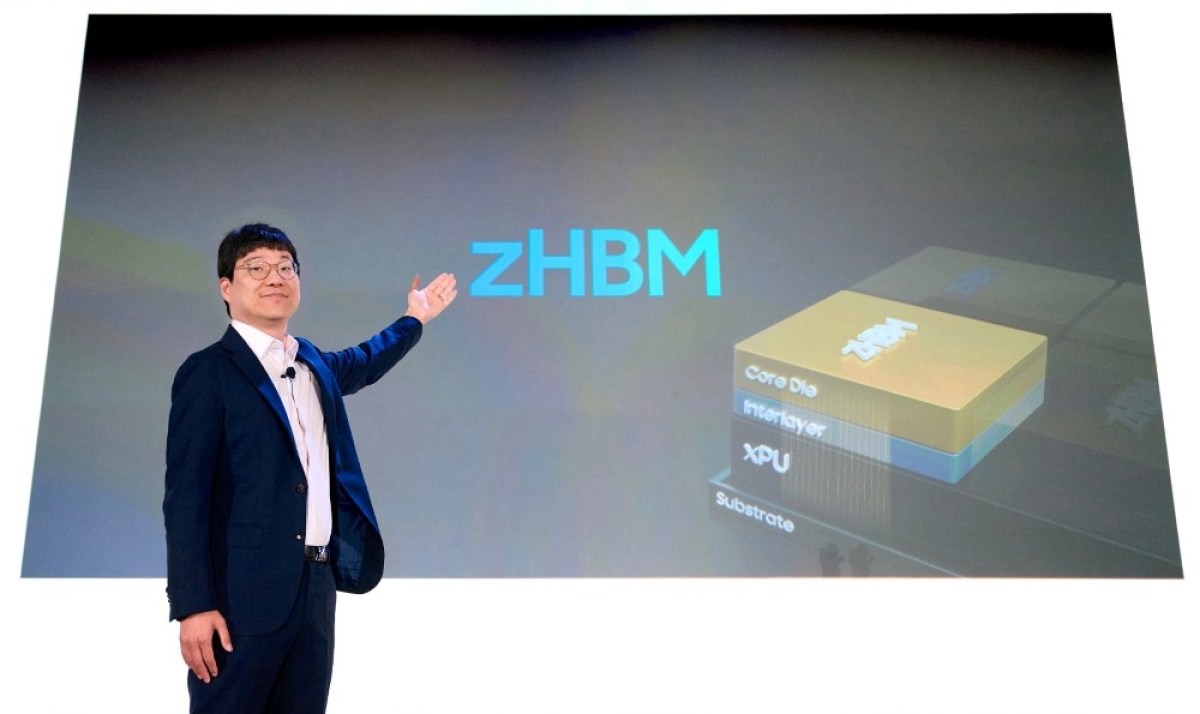 zHBM est conçu pour s'empiler sur les accélérateurs d'IA pour une vitesse et une efficacité plus élevées