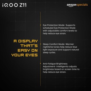 L'affichage de l'iQOO Z11 indien détaillé