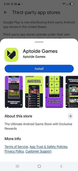 Jeux Aptoide sur Google Play