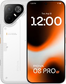 Le Tecno Pova 8 Pro est disponible en trois couleurs : Arc White