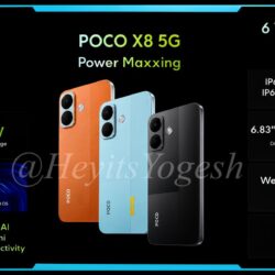 Fuite des documents marketing des Poco X8 et X8 Power