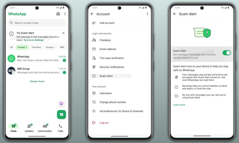 La fonctionnalité d&rsquo;alerte aux arnaques de WhatsApp est désormais disponible pour les utilisateurs bêta sur Android