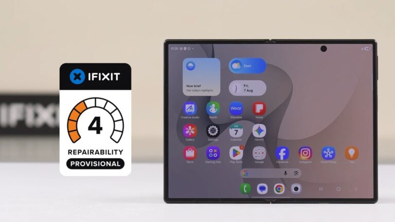 Le Galaxy Z Fold8 n’impressionne pas en démontage