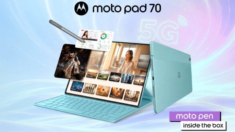 Motorola Moto Pad 70 annoncé : écran 12,1&Prime; 90 Hz, connectivité 5G et batterie 10 200 mAh