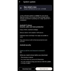 Motorola Signature reçoit désormais sa mise à jour Android 17
