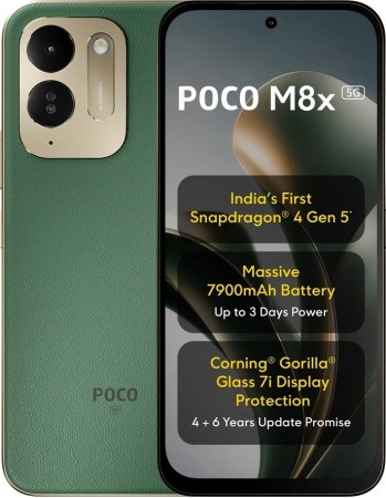 Poco M8x arrive avec le SoC Snapdragon 4 Gen 5, un écran 120 Hz et une batterie de 7 900 mAh