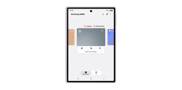 Samsung Wallet ajoute la prise en charge de la clé numérique pour les véhicules électriques Volkswagen