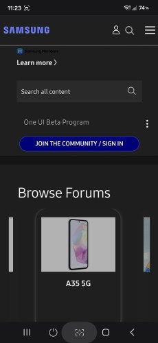 La version bêta de la mise à jour One UI 9 du Samsung Galaxy A35 est imminente