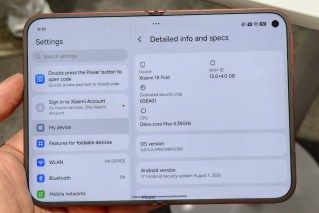 Écran principal du Xiaomi 18 Fold