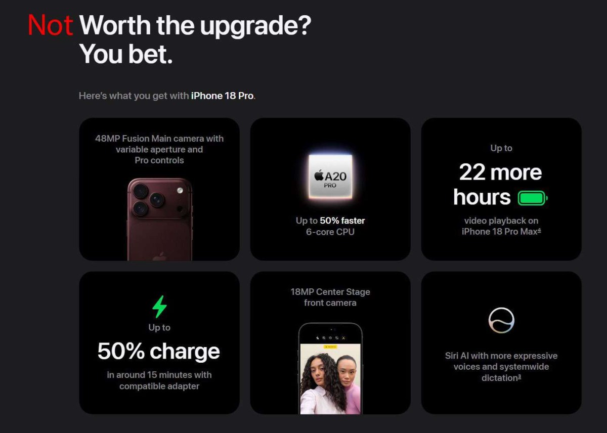 Prise à chaud de l’iPhone 18 Pro et de l’iPhone Duo