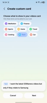 Création de cartes Now Brief personnalisées sur le Galaxy S26 FE