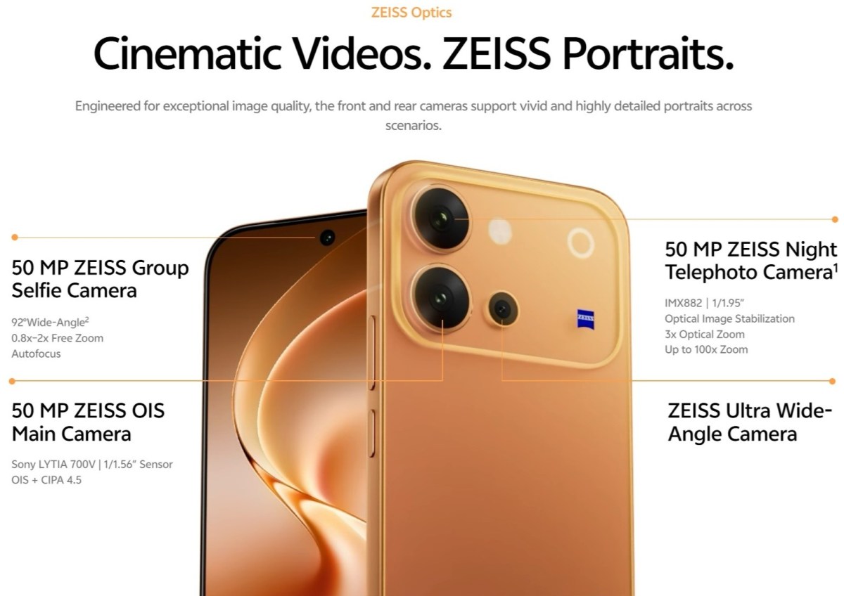 Les principales spécifications, couleurs et date de lancement du Vivo V80 révélées
