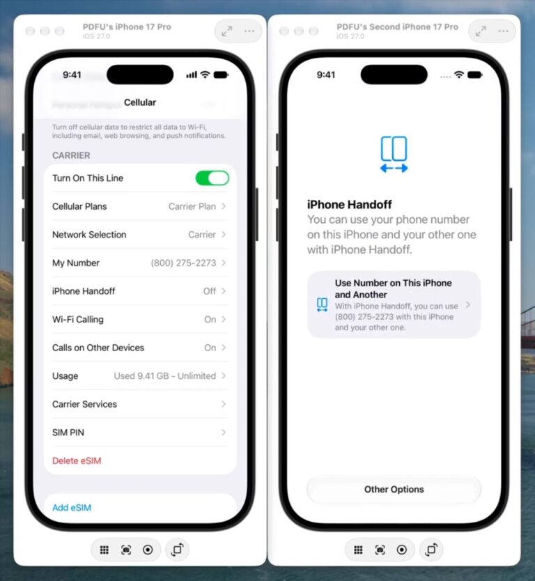 Cette fonctionnalité iOS 27 vous permettra d&rsquo;utiliser un numéro de téléphone sur deux iPhones