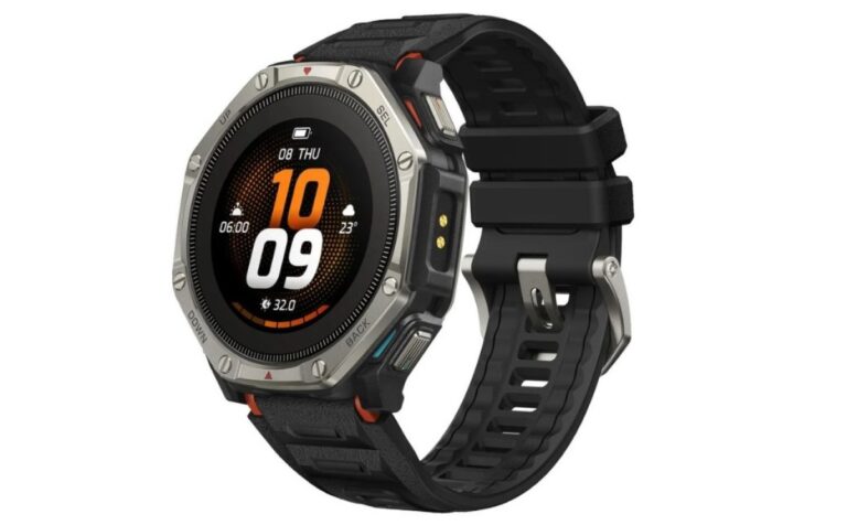 La montre intelligente T-Rex Dual Solar d&rsquo;Amazfit offre une charge solaire double face