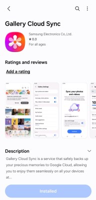 L&rsquo;application Gallery Cloud Sync de Samsung ajoute la prise en charge de Google Photos au moment où elle supprime OneDrive
