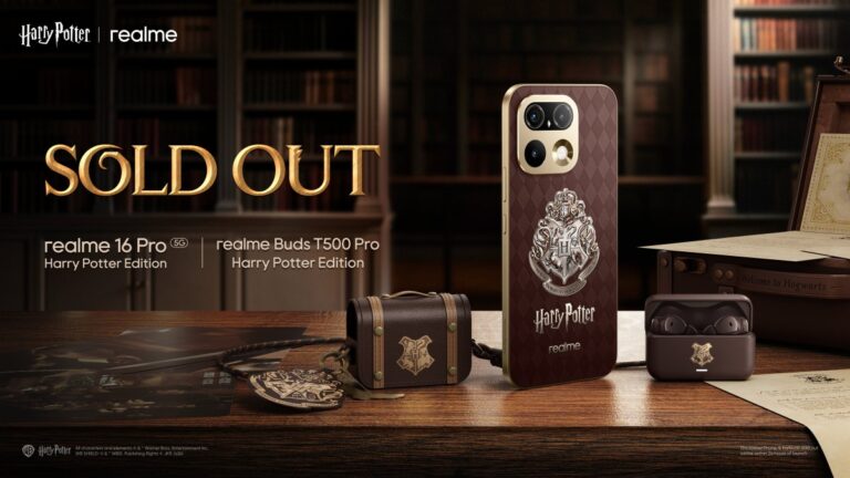 Realme 16 Pro 5G Harry Potter Edition et Buds T500 Pro Harry Potter Edition épuisés