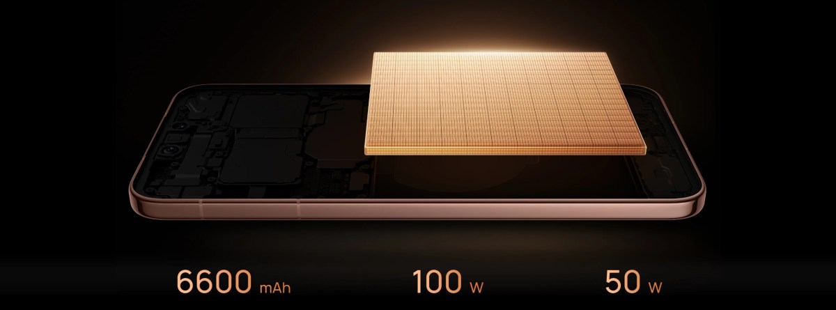 Le Huawei Mate 90 Pro dispose d'une batterie de 6 600 mAh avec une charge filaire de 100 W et une charge sans fil de 50 W.