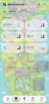 Onglets Appareils et routines