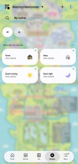 Onglets Appareils et routines