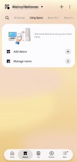 Onglets Appareils et routines
