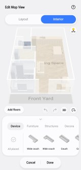 L'application vous permet de créer une carte 3D de votre maison