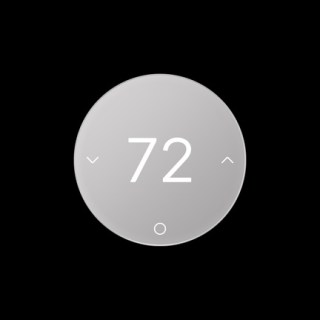 Serrure à pêne dormant intelligente LG (à gauche) et thermostat intelligent (à droite)