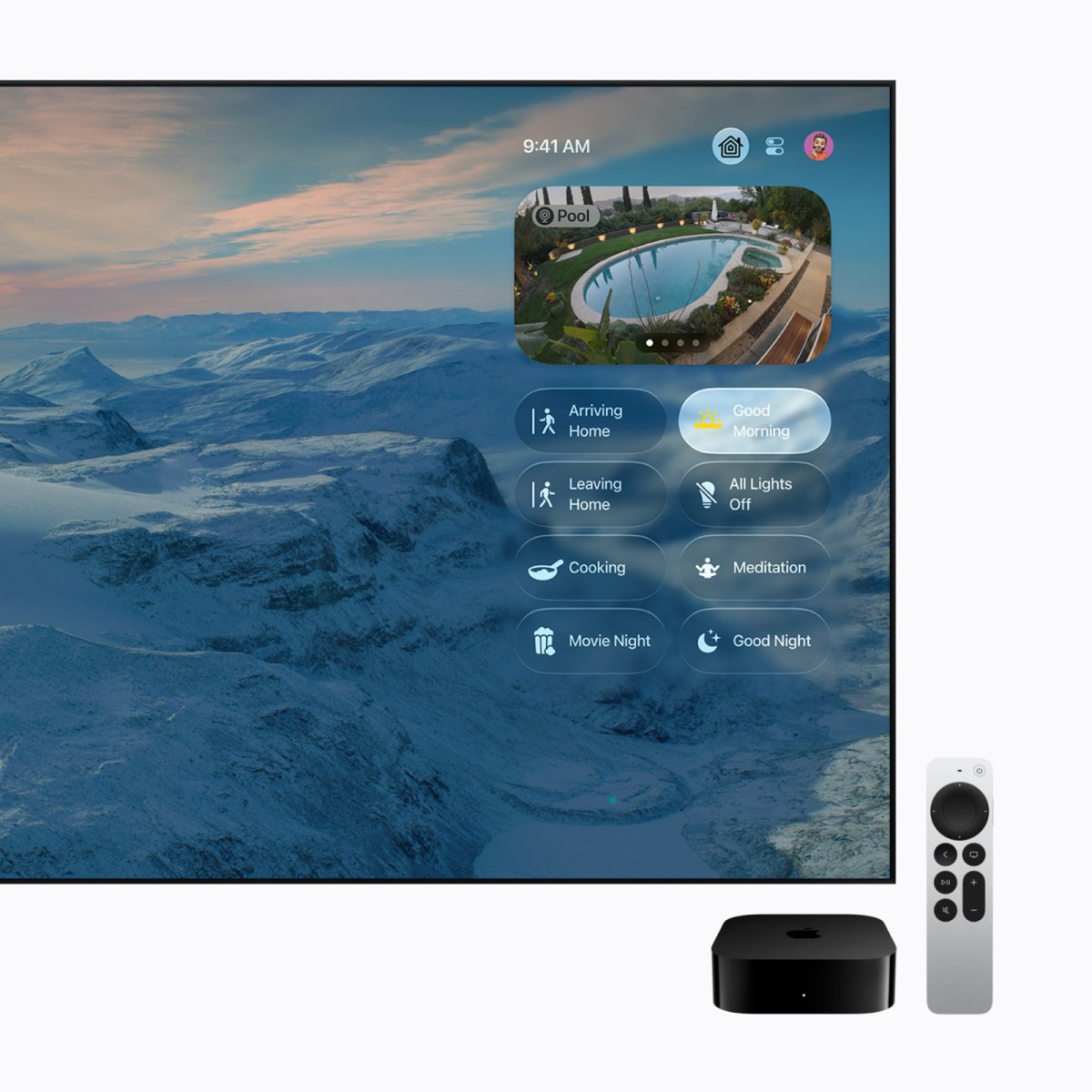 L'Apple TV 4K peut afficher une vue de vos caméras en mode image dans l'image