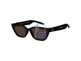 Lunettes œil de chat avec : verres marron