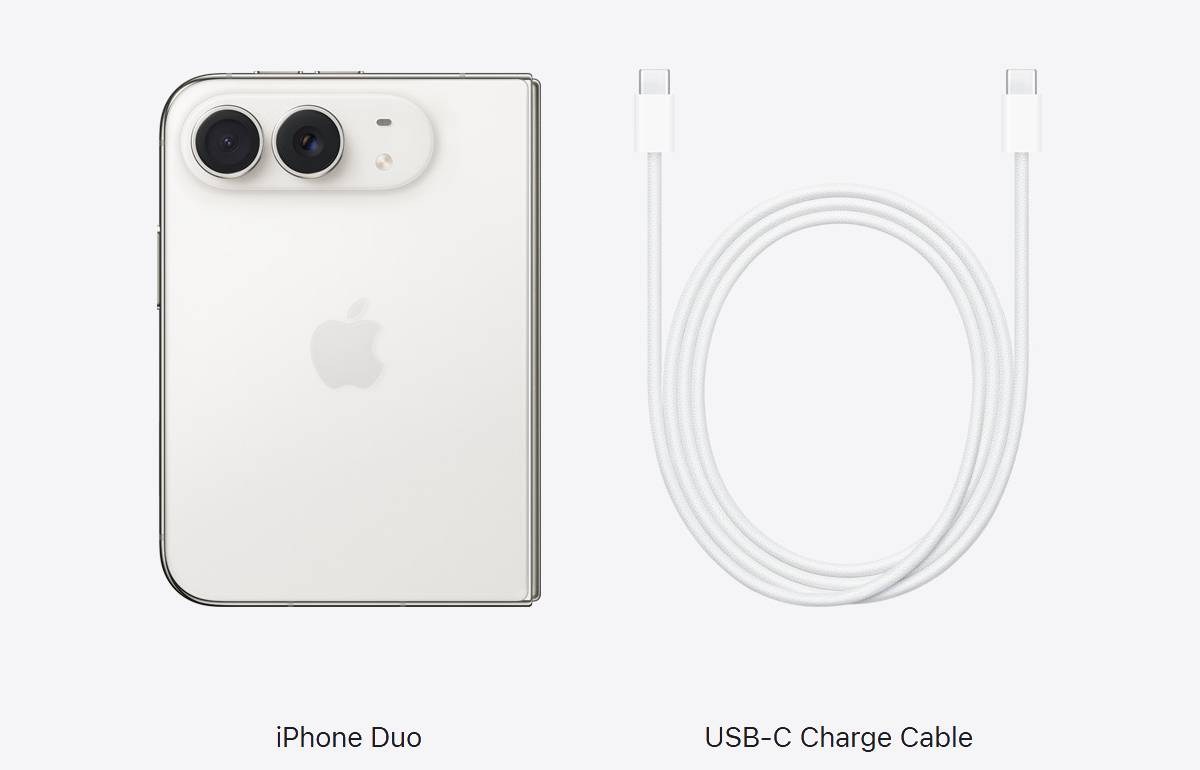 L'iPhone Duo est livré uniquement avec un câble USB C-to-C