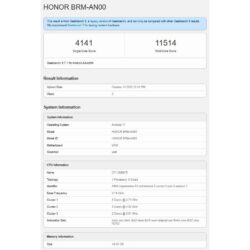 Honor Win2 apparaît sur Geekbench confirmant son chipset