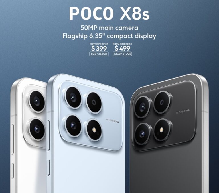 Le Poco X8s fait ses débuts avec un écran OLED de 6,35 pouces et un chipset Snapdragon 7 Gen 4