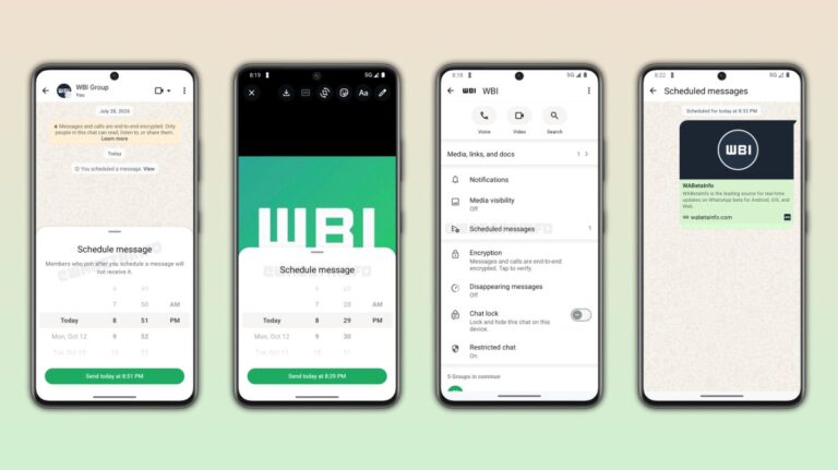 WhatsApp commence à tester les messages programmés